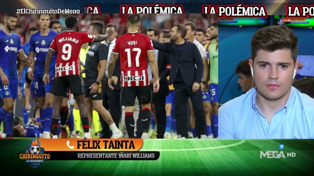 😮 Félix Tainta, representante de Iñaki Williams, INDIGNADO en 'El Chiringuito'