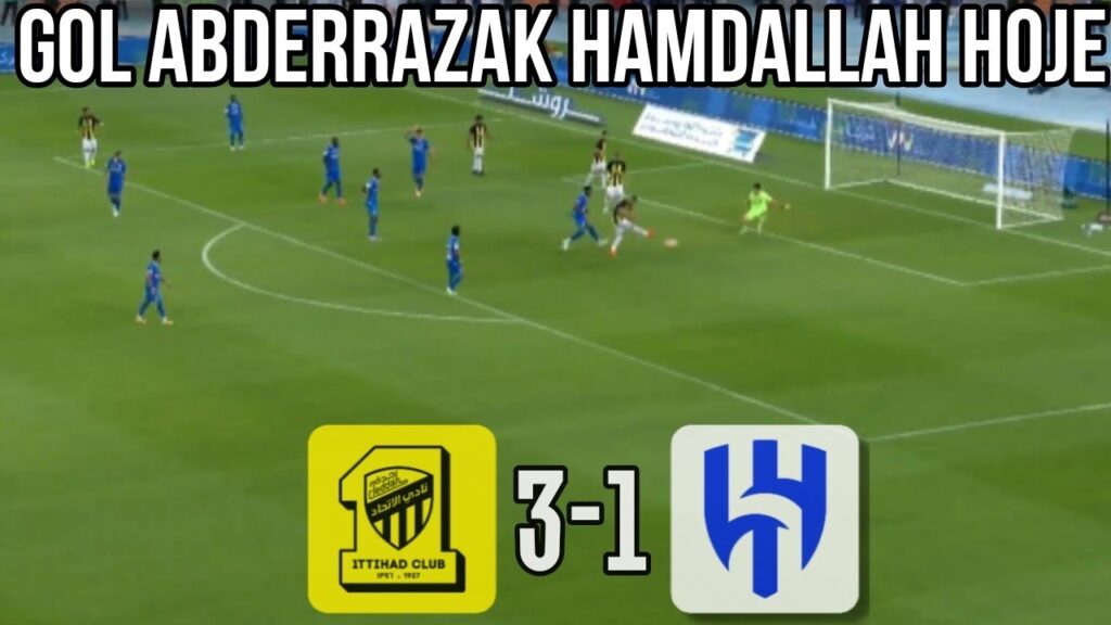 Gol Abderrazak Hamdallah | terceiro gol do Al Ittihad