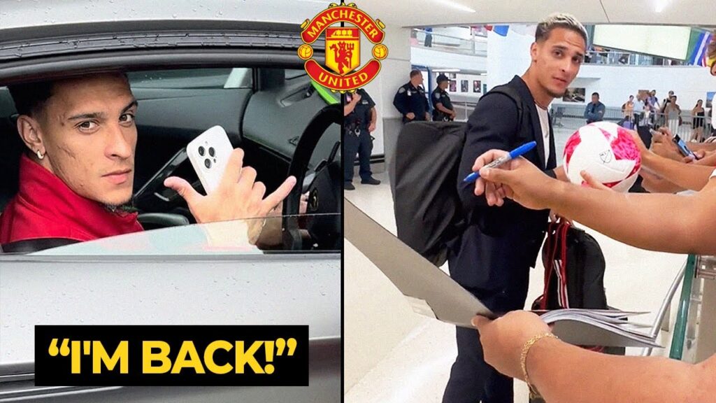 🔥 CONFIRMED! Antony and ex-girlfriend flight back to Manchester | Man United News