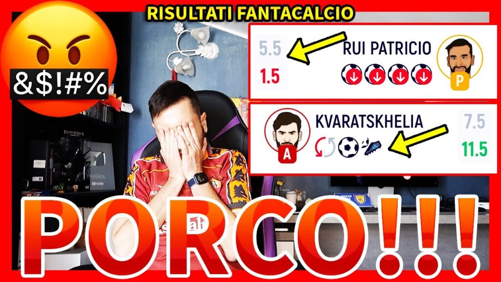 🤬 RUI PATRICIO TITOLAREEE‼️ KVARATSKHELIA e DUMFRIES CONTROOO‼️ FANTACALCIO YOUTUBERS GIORNATA 3