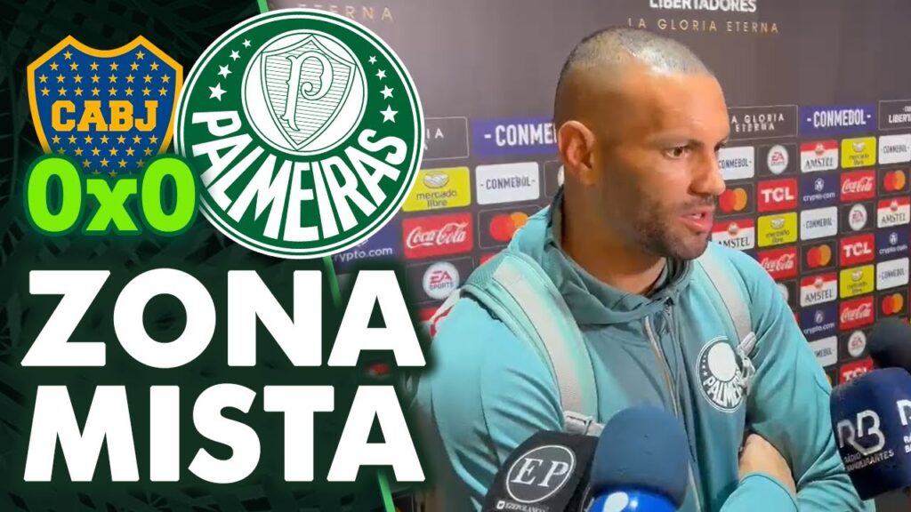 WEVERTON FALOU NA ZONA MISTA APÓS BOCA JUNIORS 0 X 0 PALMEIRAS PELA LIBERTADORES 2023