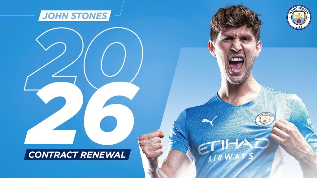 John Stones New Contract | Man City & England Defender Signs until 2026!