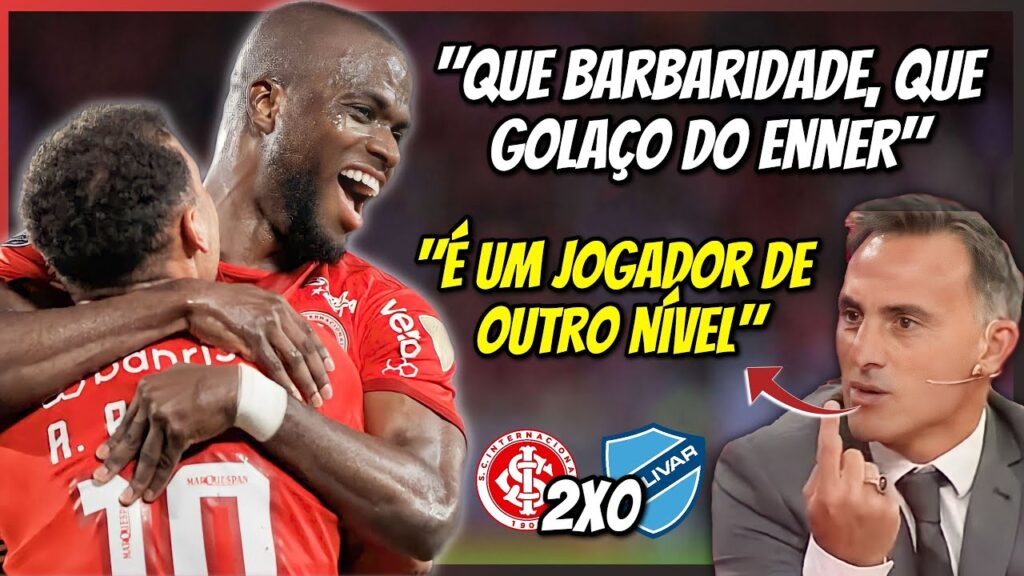 NARRADOR ARGENTINO FOI A LOUCURA COM GOL DO ENNER VALENCIA NA VITÓRIA DO INTER