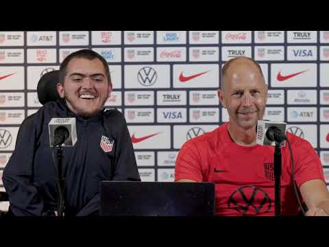 USMNT head coach GREGG BERHALTER and U.S. POWER SOCCER NATIONAL TEAM center JORDAN DICKEY