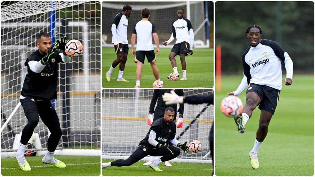 Disasi and Sanchez First Chelsea Training Session