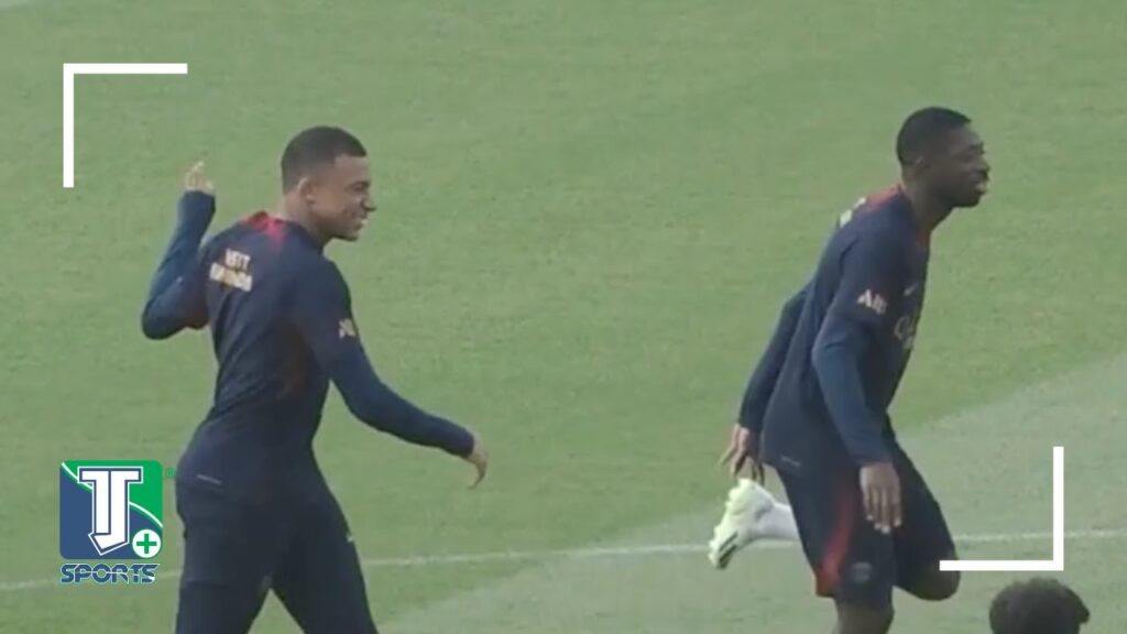 Kylian Mbappé et Ousmane Dembélé s'amusent à l'entraînement du PSG