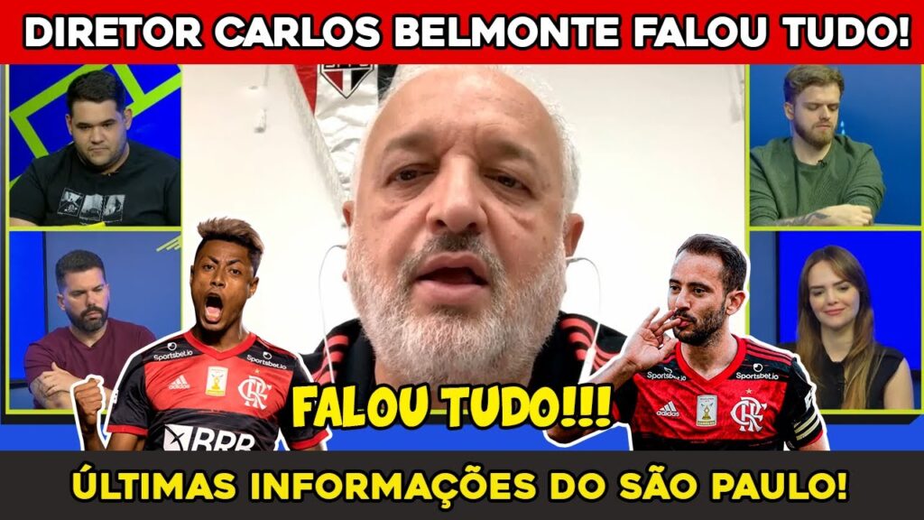 🚨 BELMONTE CONFIRMA BH E ÉVERTON RIBEIRO, FALA SOBRE LUCAS, REFORMA DO MORUMBI E+ NOTÍCIAS SÃO PAULO