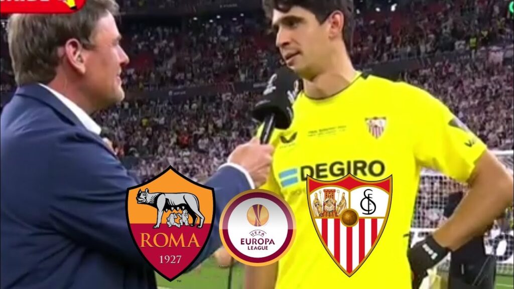 entrevista Yasin Bono Sevilla 1-1 Roma (4-1)مقابلة ياسين بونو بعد مباراة إشبيلية وروما
