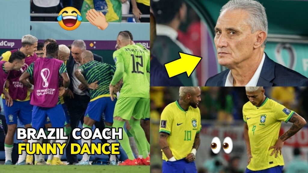 🐱‍🏍Brazil players Dancing celebration with coach🤣 barzil vs korea Vinicius  Goal Neymar Richarlison