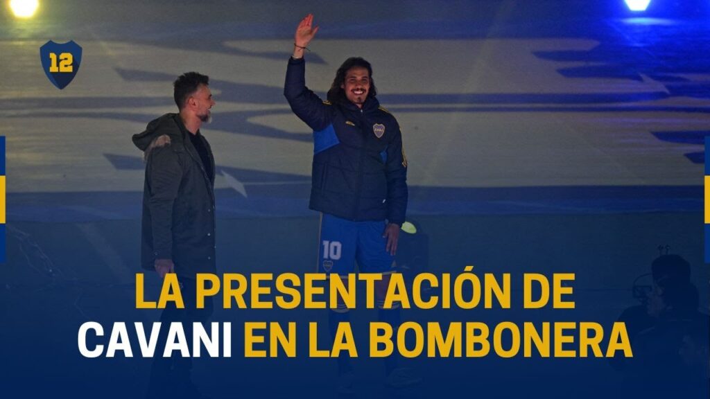 La presentación de CAVANI en LA BOMBONERA