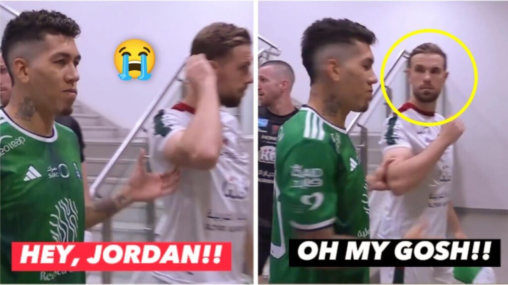 Roberto Firmino meet Jordan Henderson after leaving Liverpool!!😭🏴󠁧󠁢󠁥󠁮󠁧󠁿🇧🇷