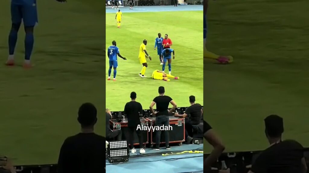 ردة فعل علي البليهي بعد إصابة كريستيانو رونالدو