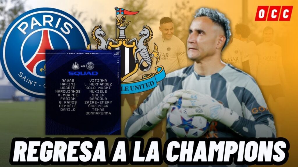 KEYLOR NAVAS SE RECUPERA PARA EL DURO PARTIDO ANTE EL NEWCASTLE EN CHAMPIONS LEAGUE