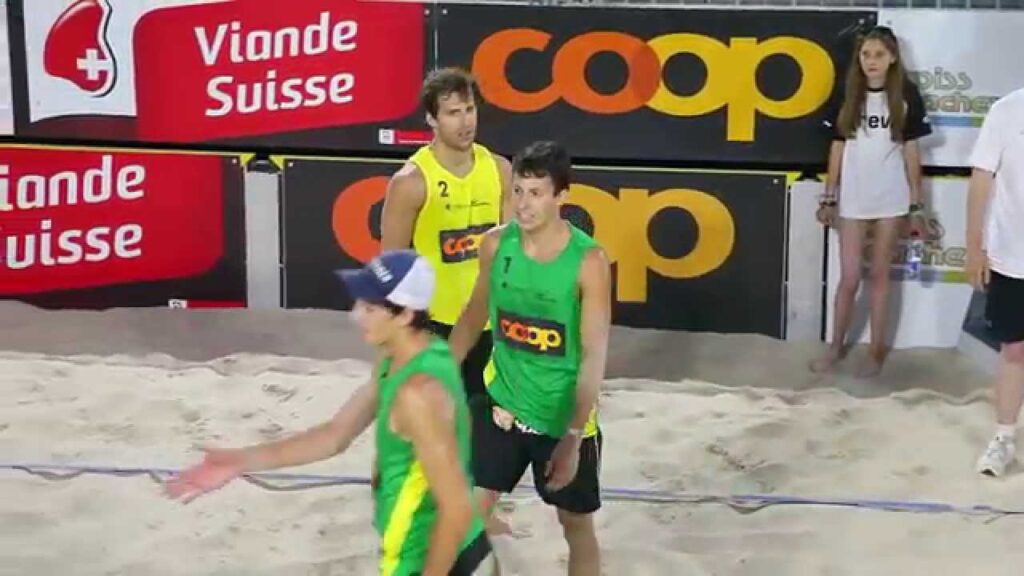 Coop Beachtour Genf 2015 Matchball Hagenbuch/Widmer vs. Sturzenegger/Stadelmann