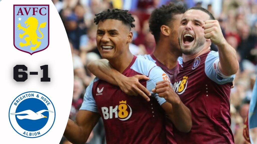 Aston Villa vs Brighton 6-1 Highlights Goals | Premier League 2023