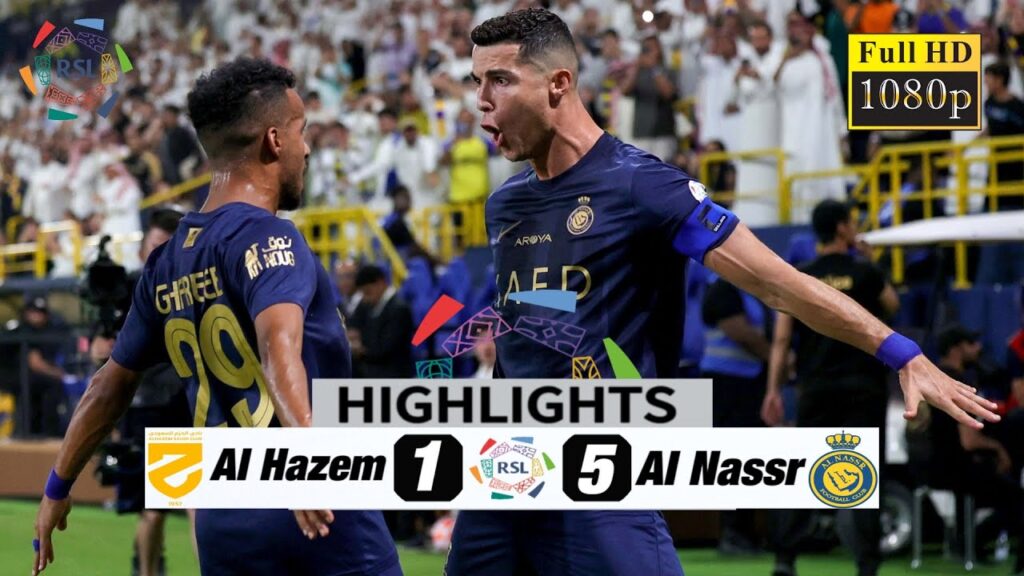 Al Nassr won 5-1 at Al Hazem in Saudi Pro League / Ronaldo two assists / HIGHLIGHTS All GOAL 2023
