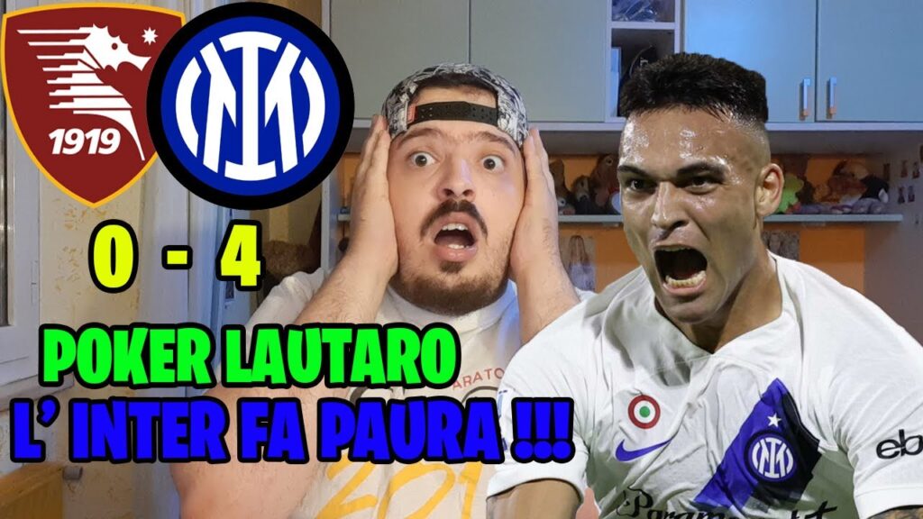 SALERNITANA-INTER 0-4 😱 POKER LAUTARO MARTINEZ INTER FA PAURA ‼️😱🔥