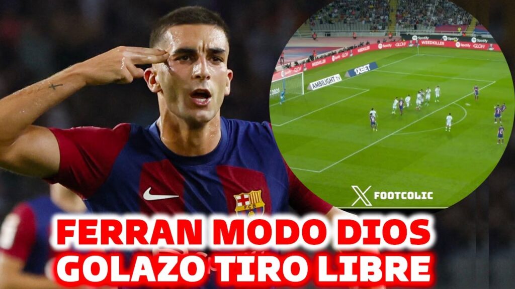 Asi HA SIDO el GOLAZO DE TIRO LIBRE DE FERRAN TORRES 3-0 - EL TUBURÓN