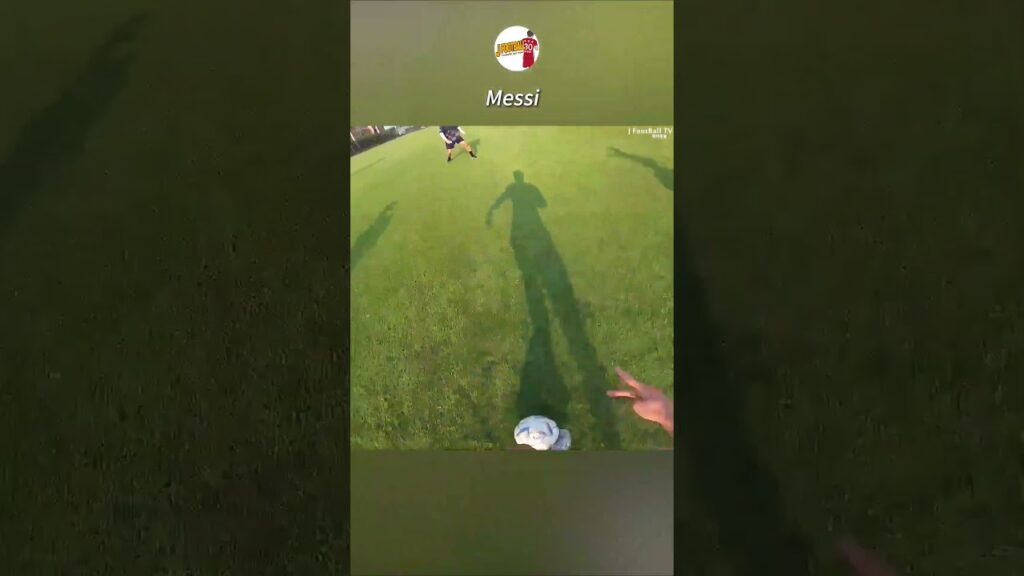 Lionel Messi play eye view