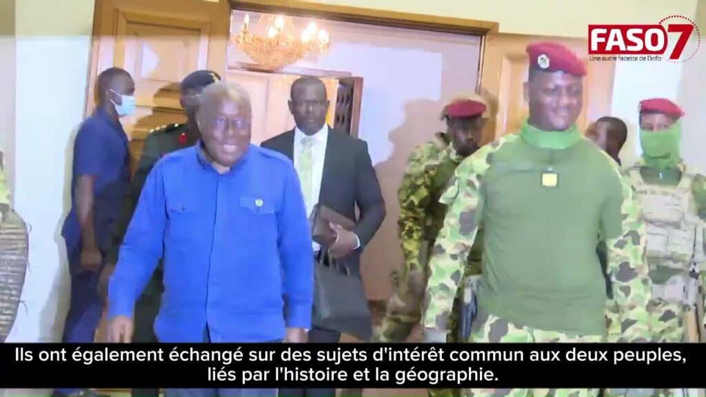 Burkina Faso : Le Capitaine Ibrahim Traoré reçoit la visite du Président ghanéen, Nana Akufo-Addo