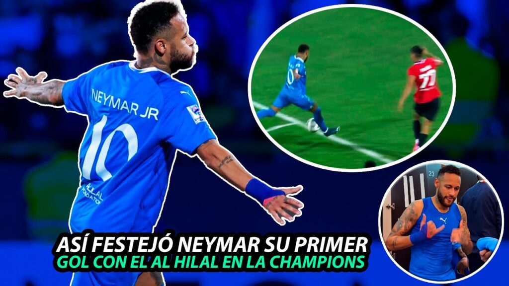 Así FESTEJÓ NEYMAR su PRIMER GOL en ARABIA SAUDI con el AL HILAL #neymar #neymarjr