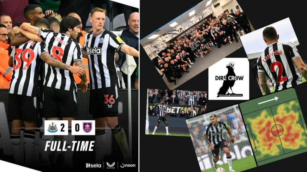 NUFC 2 BURNLEY 0 FULLTYNE - THE LADS GO MARCHING ON