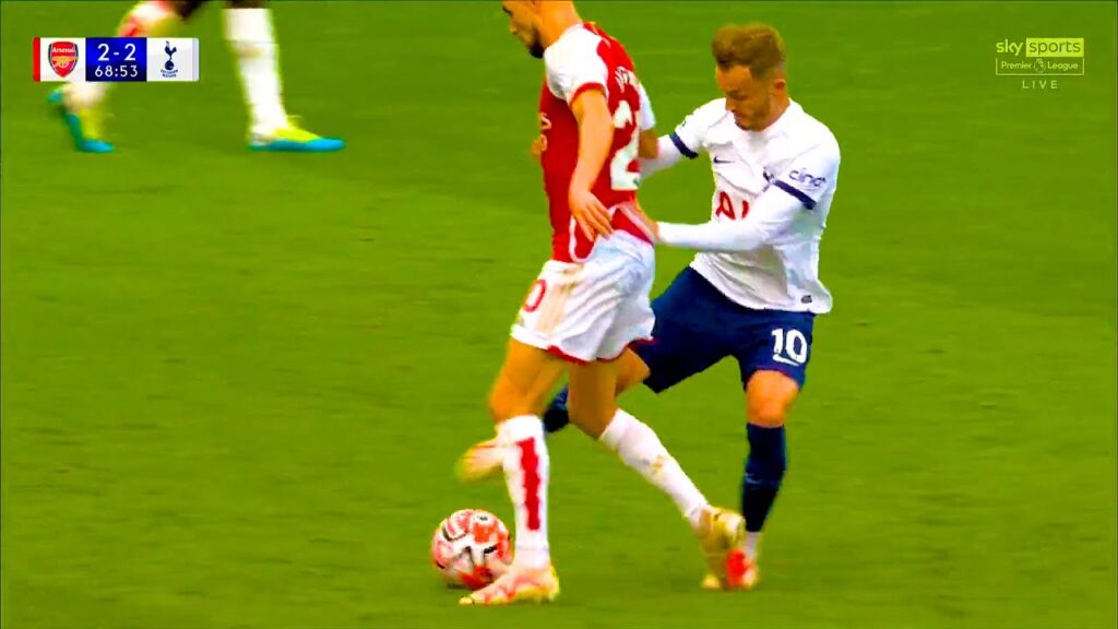 James Maddison Bossing Midfield Vs Arsenal !