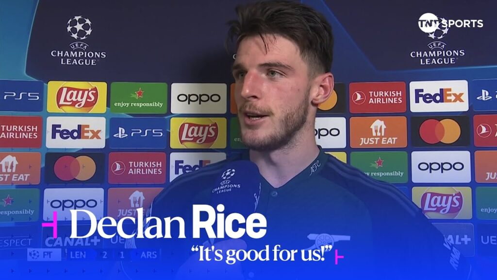 RC Lens 2-1 Arsenal Post-Match | Declan Rice remains upbeat despite shock Champions League loss! 🎥