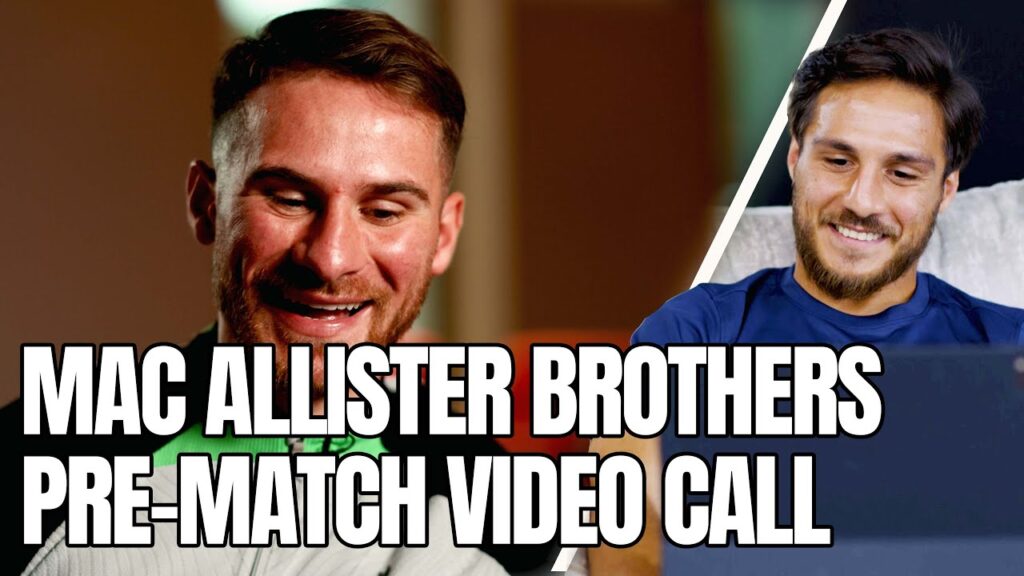 'I hope you suffer!' | Alexis Mac Allister & Kevin's pre-match video call | Liverpool vs Union SG