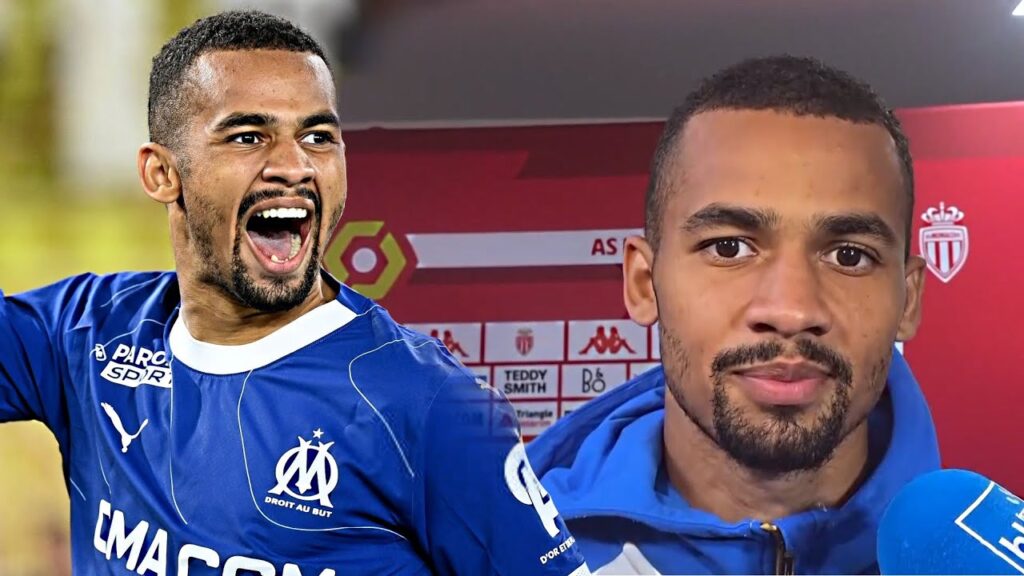 Monaco 3-2 OM • La réaction d'Iliman NDIAYE 🇸🇳 après son but et sa passe décisive • HD