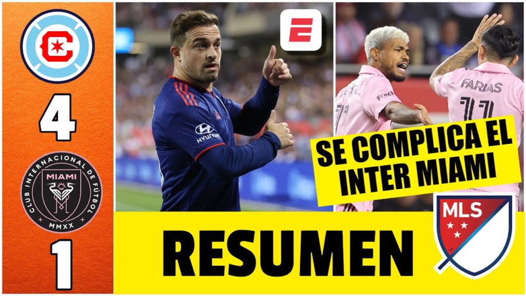 INTER MIAMI, de Lionel Messi, cayó GOLEADO 4-1 ante Chicago Fire y se aleja de los playoffs | MLS