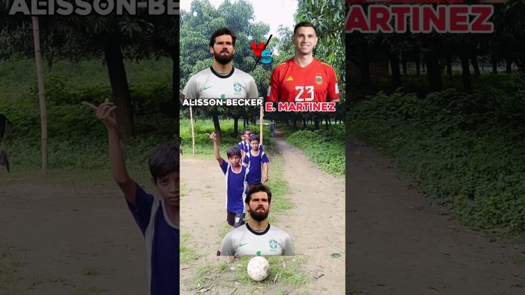 Alisson Becker vs Emiliano Martinez Fans 🤔🥰 #shorts #football #viral #messi #ronaldo #neymar #cr7