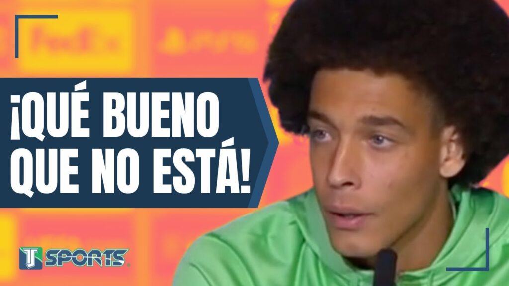 Axel Witsel: "La ÚNICA COSA BUENA (Atlético Madrid vs Feyenoord), es que Santiago Giménez NO ESTARÁ"