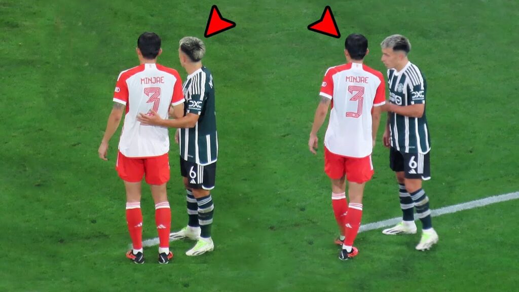 김민재인거 확인하고 계속 말을거는 맨유 선수들ㅋㅋㅋ