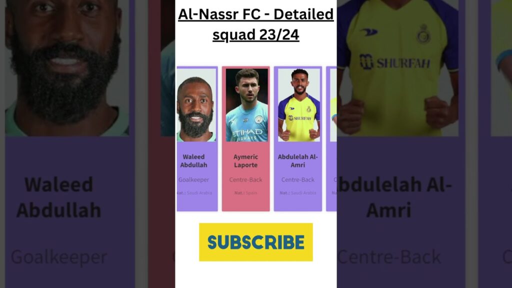 Al-Nassr FC - Detailed squad 23/24
