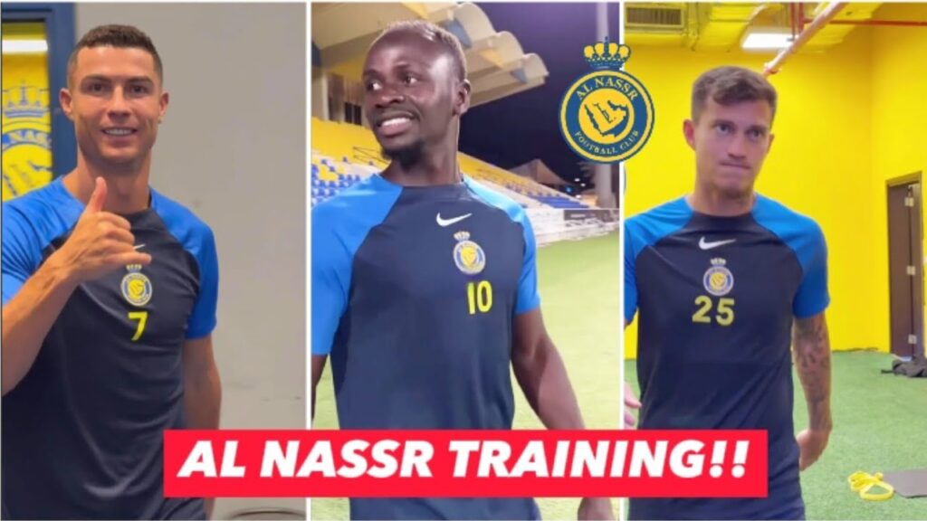 Cristiano Ronaldo,Sadio Mané,Laporte Al Nassr Training for Saudi League!!🇵🇹⚽💙