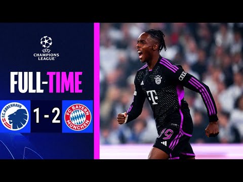 Copenhagen vs Bayern Munich 1-2 Highlights | UEFA Champions League 2023-24