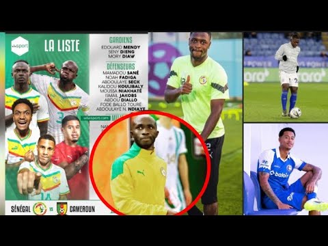 Voici la liste des joueurs convoqué par Aliou Cissé, pour le match amical Sénégal vs Cameroun