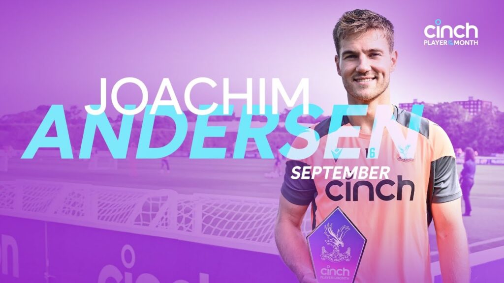 Joachim Andersen reacts to award win after Manchester United Goal | Player of the Month