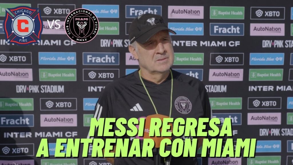 INTER MIAMI VS CHICAGO FIRE GERARDO TATA MARTINO Conferencia Pre Partido