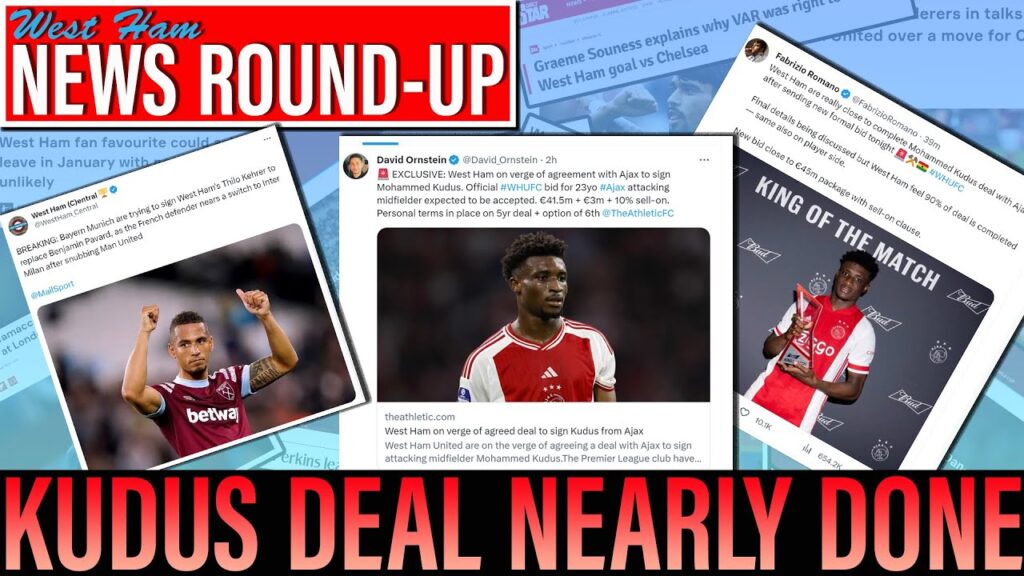 West Ham confident of signing Mohammed Kudus | New bid close to €45m package with sell-on clause