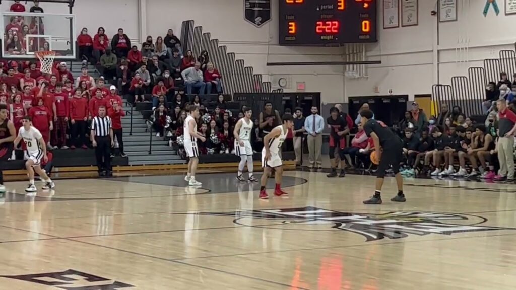 Derek Simpson hits a three to put Lenape up 36-29 in the 3rd