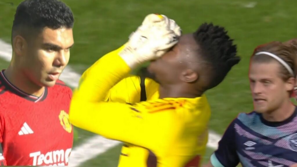 Mathias Jensen Goal vs Manchester United after Onana error at English Premiere league match