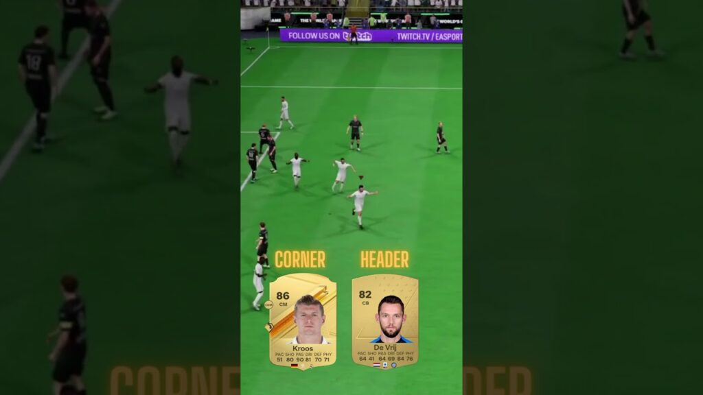 This Toni Kroos - Stefan De Vrij corner kick connection in EA FC 24 Draft #eafc24 #cornerkick