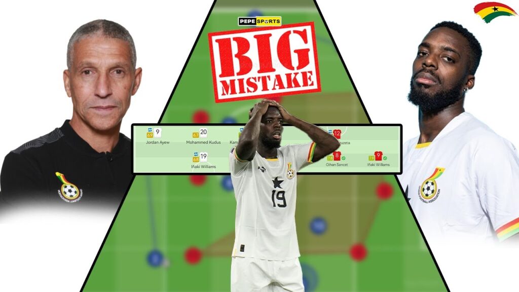 BIG MISTAKE!😥 A MESSAGE TO THE BLACK STARS🇬🇭 COACH CHRIS HUGHTON!! INAKI WILLIAMS PLAYS OUT OF ROLE😭