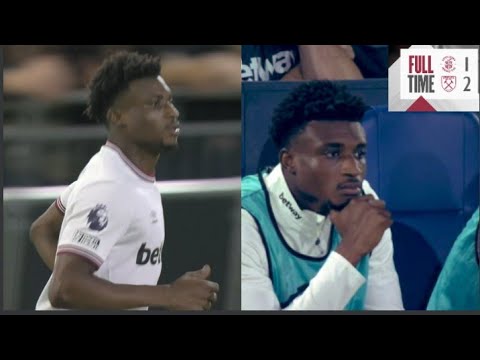 Mohammed Kudus 1st Premier League match for West Ham in 2-1 win over Luton Town