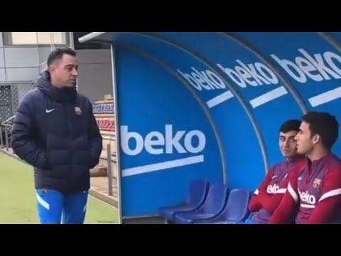 👀 Primera charla #Xavi con Eric García y #Pedri