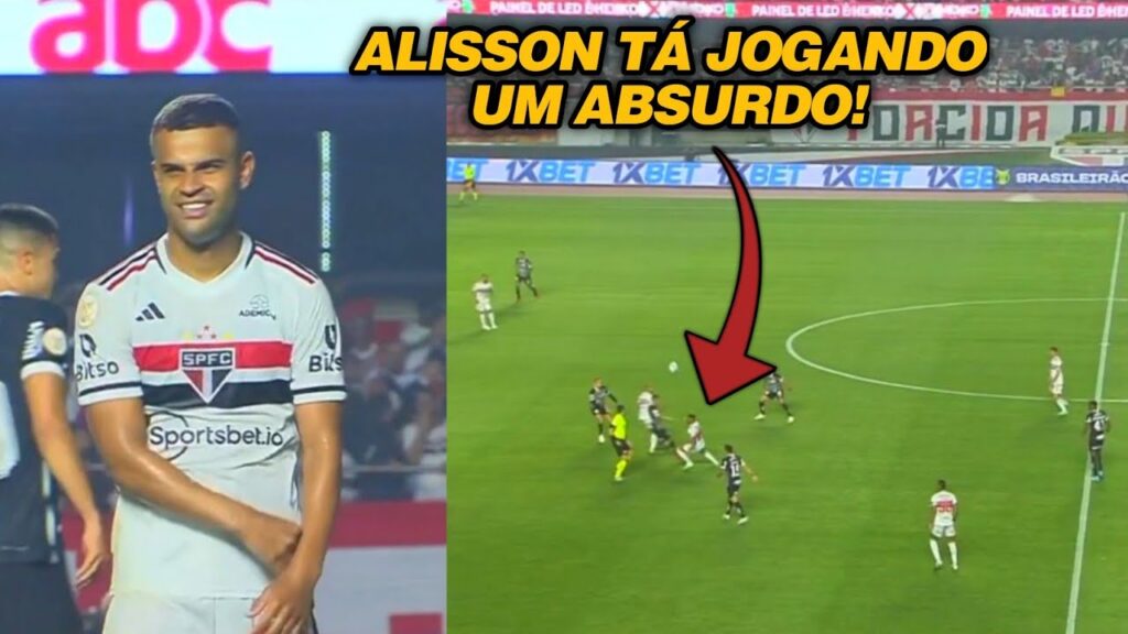 ALISSON DOMINA MEIO-CAMPO E PARTICIPA DE GOL DO SPFC! | Alisson vs Corinthians (30/09/23) by IRFHD
