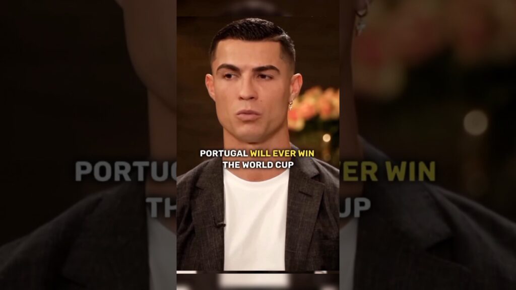 Cristiano Ronaldo don't believe that Portugal will ever win the world cup #ronaldo #football