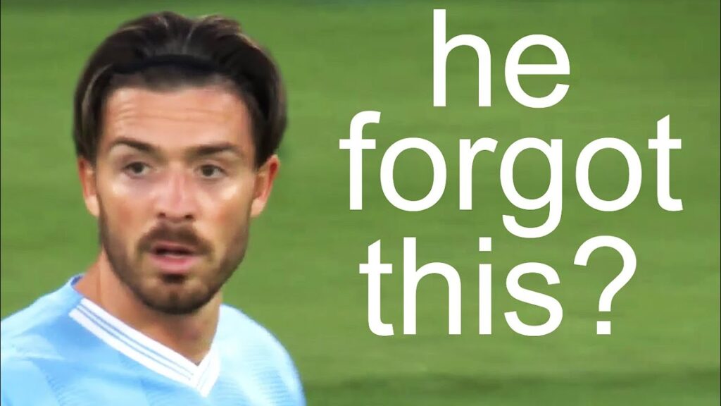 Grealish used to dribble forwards...